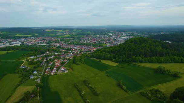 Veduta Aerea Centro Storico Germania Una Giornata Sole Estate — Video Stock