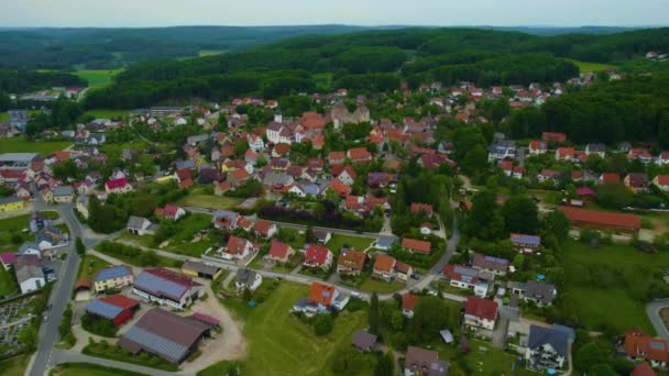 Vista Aérea Centro Cidade Velha Alemanha Dia Sol Verão — Vídeo de Stock