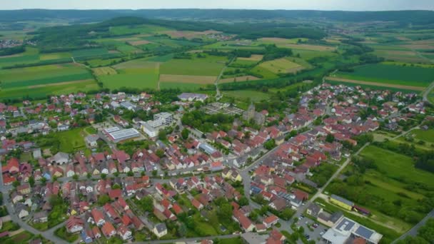 Widok Lotu Ptaka Centrum Starego Miasta Niemczech Słoneczny Dzień Lecie — Wideo stockowe