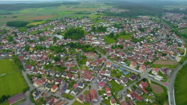 Повітряний Вид Старий Центр Міста Німеччині Літній Сонячний День — стокове відео