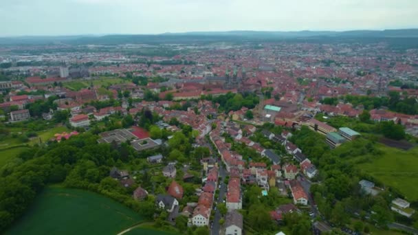 Veduta Aerea Centro Storico Germania Una Giornata Sole Estate — Video Stock