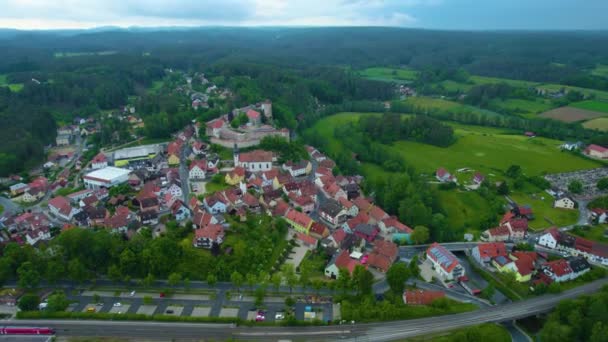 Veduta Aerea Centro Storico Germania Una Giornata Sole Primavera — Video Stock