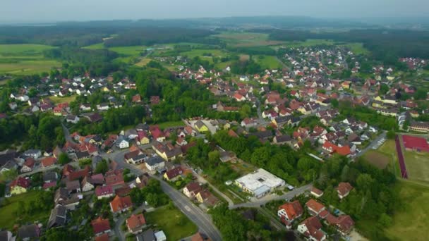 Vista Aérea Centro Cidade Velha Alemanha Num Dia Ensolarado Primavera — Vídeo de Stock