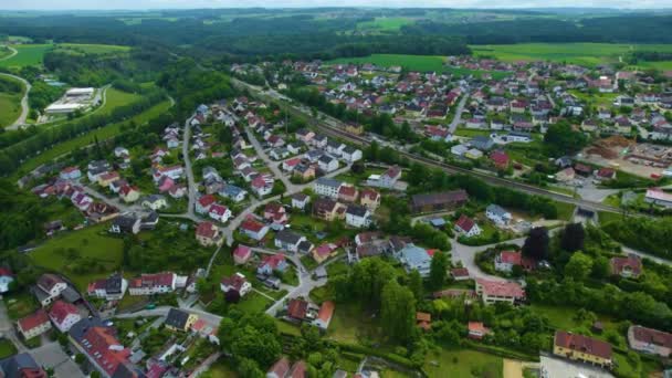 Veduta Aerea Una Città Del Centro Storico Della Germania Una — Video Stock