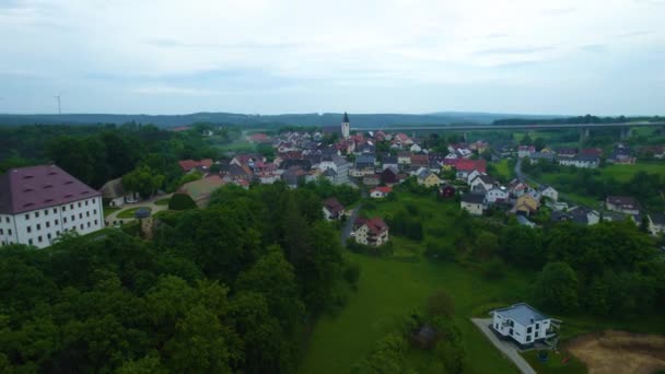 Veduta Aerea Una Città Del Centro Storico Della Germania Una — Video Stock