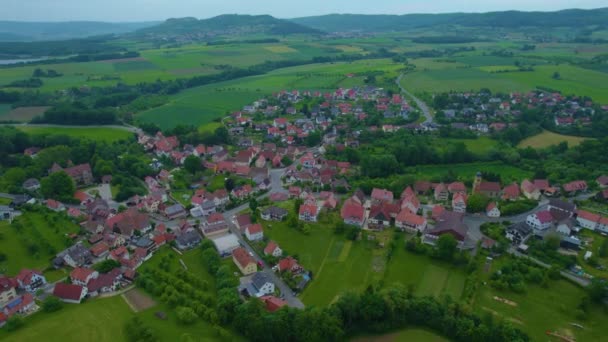 Widok Lotu Ptaka Miasto Centrum Starego Miasta Niemczech Słoneczny Dzień — Wideo stockowe