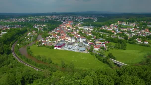 Veduta Aerea Centro Storico Germania Una Giornata Sole Primavera — Video Stock