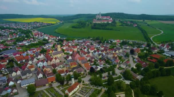 Veduta Aerea Una Città Germania Una Giornata Sole Primavera — Video Stock