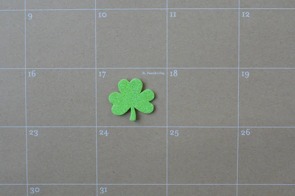 Calendar Showing Saint Patrick's Day for 2015 — Stock Photo, Image