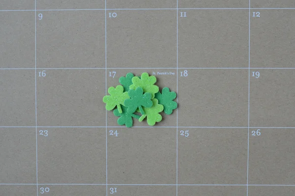 Calendar Showing Saint Patrick's Day for 2015 — Stock Photo, Image