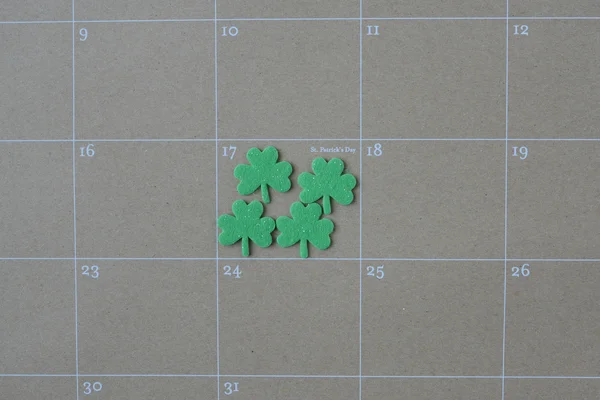 Calendar Showing Saint Patrick's Day for 2015 — Stock Photo, Image