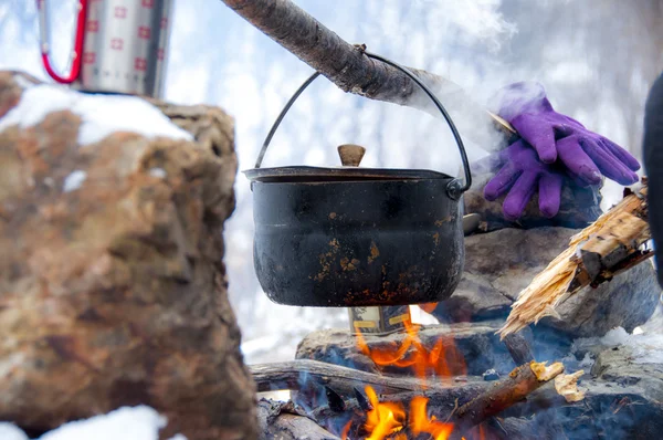 Ormanda yangın pot