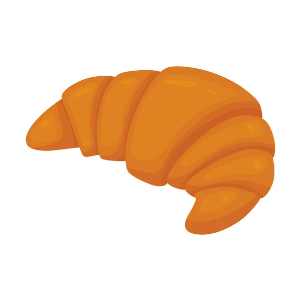 Croissant. Ilustración vectorial de pasteles dulces aislados sobre fondo blanco. Ilustración para el sitio, catálogo, menú y más. — Archivo Imágenes Vectoriales