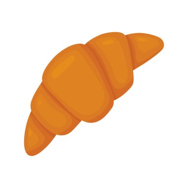 Ay çöreği. Beyaz arka planda izole edilmiş tatlı hamur işlerinin vektör çizimi. Site için resim, katalog, menü ve daha fazlası.