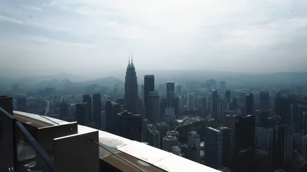 Вид Towers Twin Petronas Куала Лумпуре Малайзия Января 2015 Года — стоковое фото