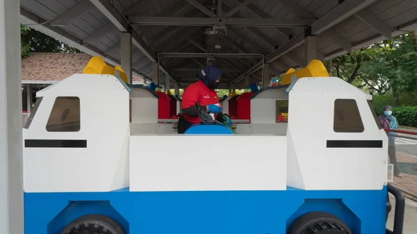 Johor Malezja Sty 2021 Krajobraz Miniaturowego Modelu Klocków Lego Legoland — Zdjęcie stockowe