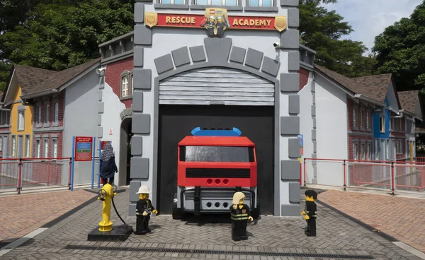 Johor Malesia Gennaio 2021 Scenario Modello Miniatura Realizzato Mattoni Lego — Foto Stock