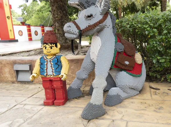 Джохор Малайзия Января 2021 Года Сценарий Миниатюрной Модели Брикетов Lego — стоковое фото