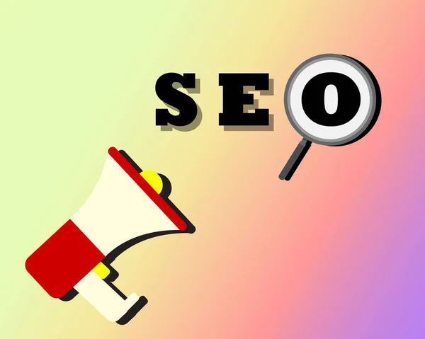 Seo Optimización Motores Búsqueda — Vector de stock