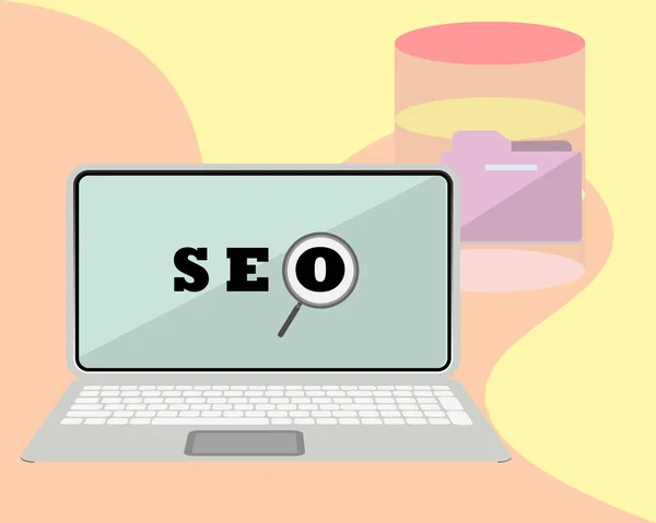 Seo Optimización Motores Búsqueda — Vector de stock