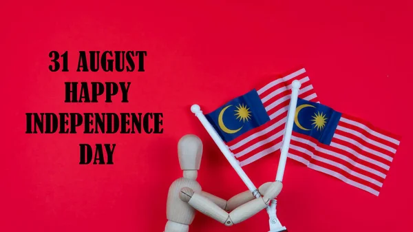 31st August is a Malaysia Independence Day. Independence Day concept in celebrating Malaysia Independence Day. Selective focus on Malaysia flag.