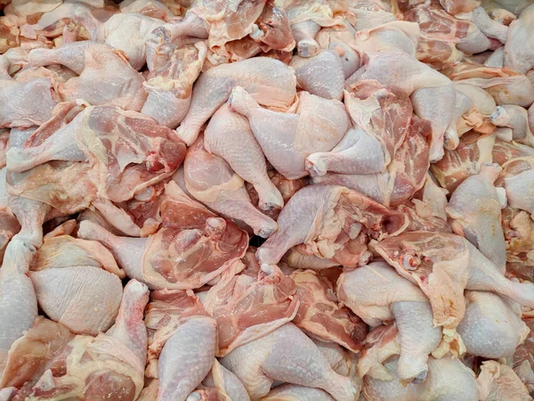 Palitos Pollo Frescos Mercado Alimentos Materia Prima Fresco —  Fotos de Stock