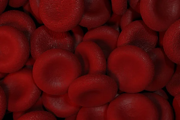 Red blood cells clot. Scientific and medical abstract concept. Transfer of important elements in the blood to protect the body, 3d illustration