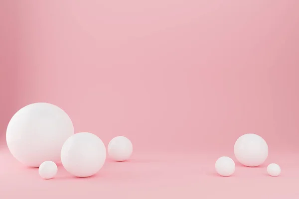 Balls Ilustração Abstrata Fundo Realista Com Esferas Orgânicas Capa Moda — Fotografia de Stock