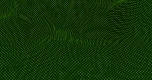 Абстрактное Многоугольное Пространство Низким Поли Темным Фоном Светящейся Линией Рендеринг — стоковое видео