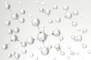 Kristal Net 3D Moleküler Yapı Bilimsel Görselleştirme Fütüristik Kimya Tasarımı 3D