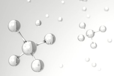 Kristal Net 3D Moleküler Yapı Bilimsel Görselleştirme Fütüristik Kimya Tasarımı 3D