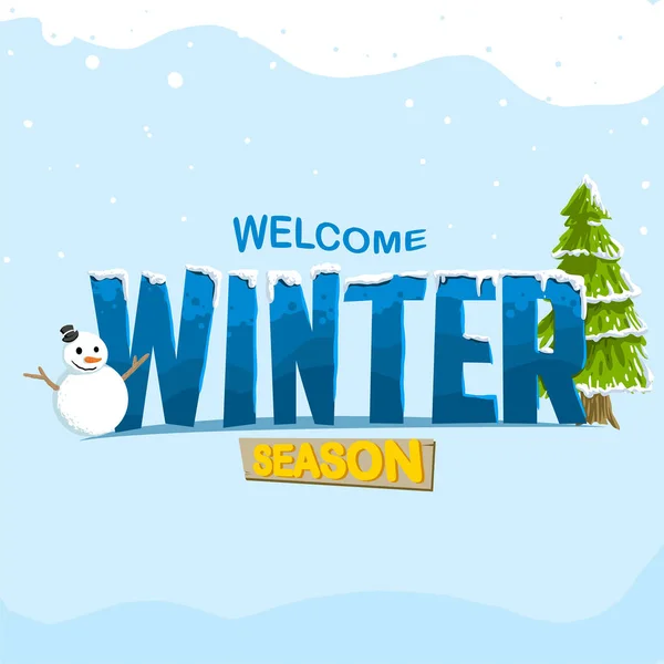 Vetor Neve Homem Promoção Gráfico Para Celebração Venda Inverno —  Vetores de Stock