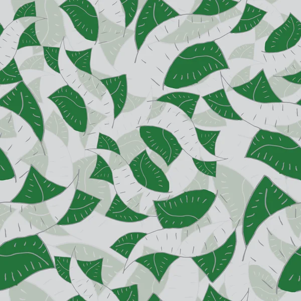 Μοτίβο με φύλλα και γραμμές — Φωτογραφία Αρχείου