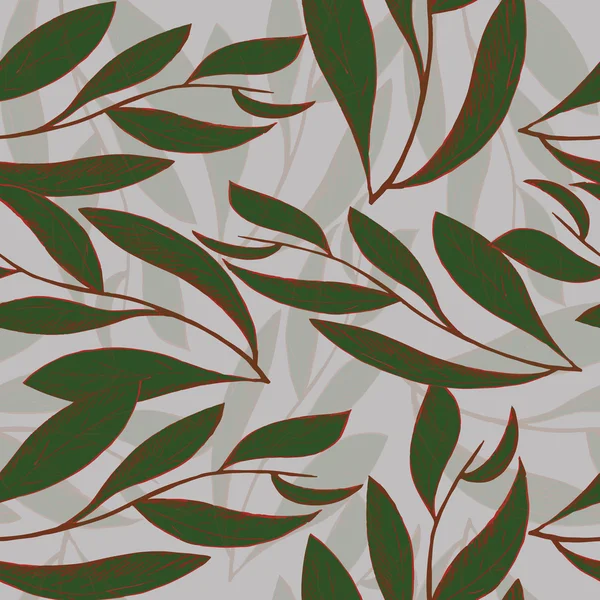 Pattern with leaves and lines — Stock Photo, Image