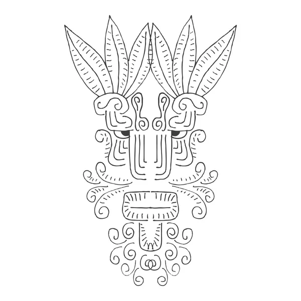 Ornamento vettoriale Maya — Vettoriale Stock