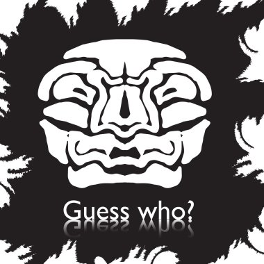 original face masks ancient gods, for tattoo and ancient amulets