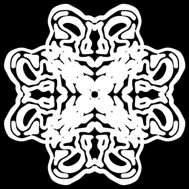 Süsleme soyut, desen kalıp, tasarım, dekorasyon öğesi, vektör çizim kesilmiş