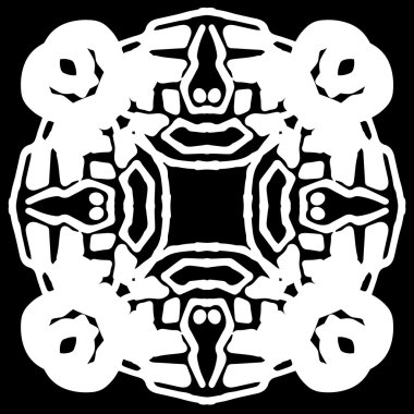 Süsleme soyut, desen kalıp, tasarım, dekorasyon öğesi, vektör çizim kesilmiş