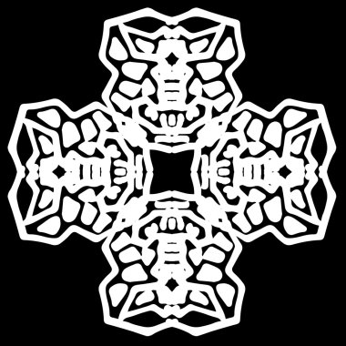 Süsleme soyut, desen kalıp, tasarım, dekorasyon öğesi, vektör çizim kesilmiş