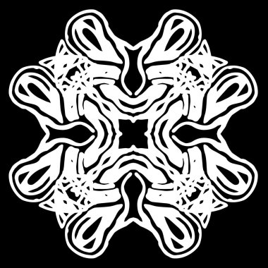 Süsleme soyut, desen kalıp, tasarım, dekorasyon öğesi, vektör çizim kesilmiş