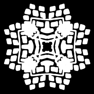 Süsleme soyut, desen kalıp, tasarım, dekorasyon öğesi, vektör çizim kesilmiş