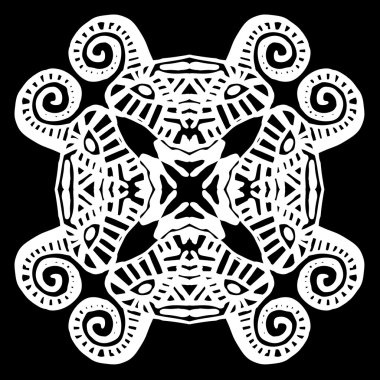 Süsleme soyut, desen kalıp, tasarım, dekorasyon öğesi, vektör çizim kesilmiş