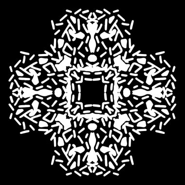 Süsleme soyut, desen kalıp, tasarım, dekorasyon öğesi, vektör çizim kesilmiş