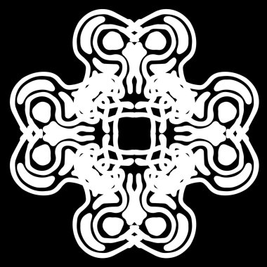 Süsleme soyut, desen kalıp, tasarım, dekorasyon öğesi, vektör çizim kesilmiş