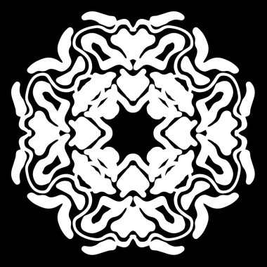 Süsleme soyut, desen kalıp, tasarım, dekorasyon öğesi, vektör çizim kesilmiş