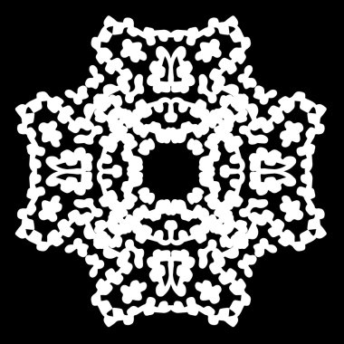 Süsleme soyut, desen kalıp, tasarım, dekorasyon öğesi, vektör çizim kesilmiş