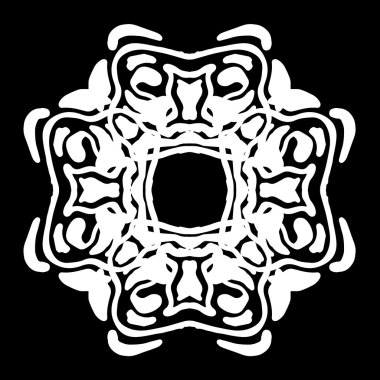 Süsleme soyut, desen kalıp, tasarım, dekorasyon öğesi, vektör çizim kesilmiş