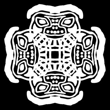 Süsleme soyut, desen kalıp, tasarım, dekorasyon öğesi, vektör çizim kesilmiş