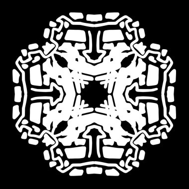 Süsleme soyut, desen kalıp, tasarım, dekorasyon öğesi, vektör çizim kesilmiş