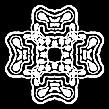 Süsleme soyut, desen kalıp, tasarım, dekorasyon öğesi, vektör çizim kesilmiş